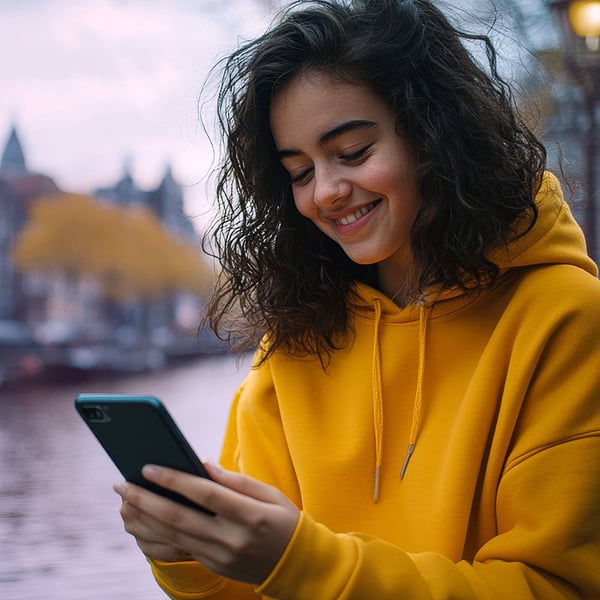 young-girl-mobile-phone-orange-hoodie