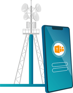 Illustration av mobilmast