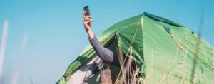 Mobiltäckning på camping