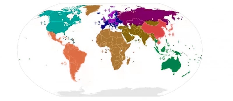 Map country codes