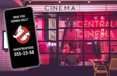 How does it work with phone numbers in movies? | Dstny